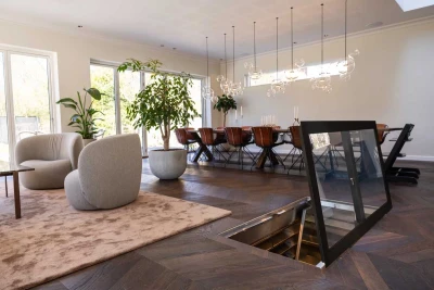 Vinorage glaslåge til vinkælder med motor - 800 x 1500 mm - sort stål Vinorage glaslåge til vinkælder med motor - 800 x 1500 mm - sort stål